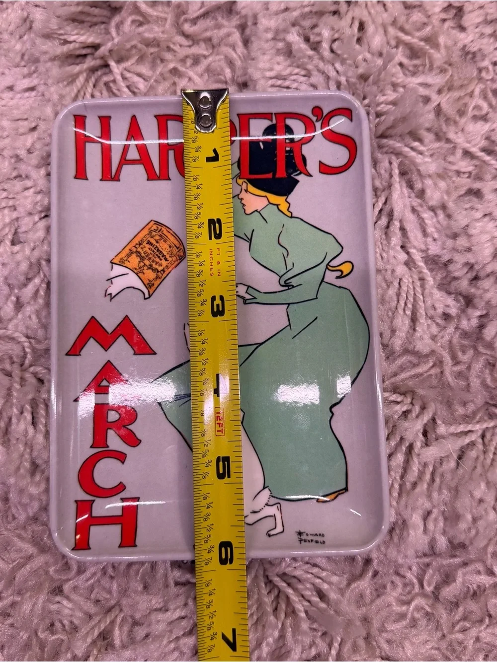 Vintage Mebel Harper’s March Edward Penfield Melamine Tray Made in Italy
